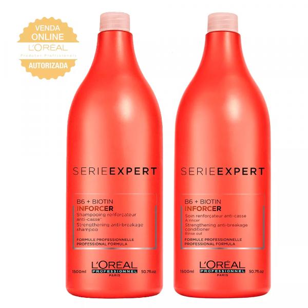 LOréal Professionnel Anti-quebra Inforcer Kit - Shampoo 1,5L + Condicionador 1,5L