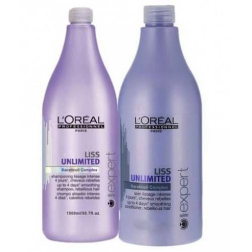 Loreal Professionnel Liss Unlimited Kit Shampoo 1,5l + Condicionador 1,5l