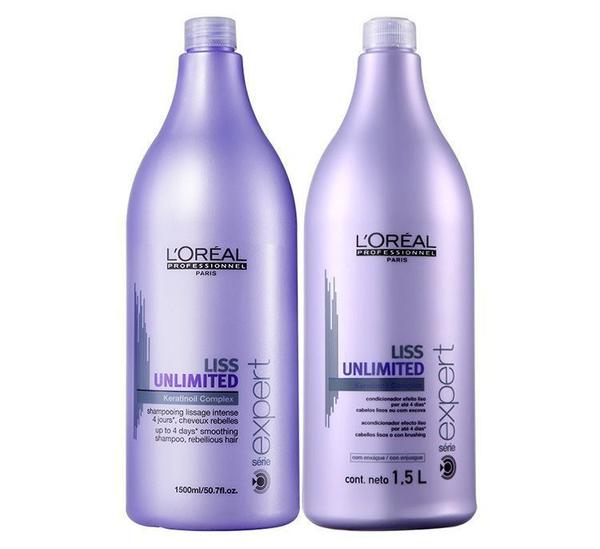 Loreal Professionnel Liss Unlimited Kit Shampoo 1,5l + Condicionador 1,5l