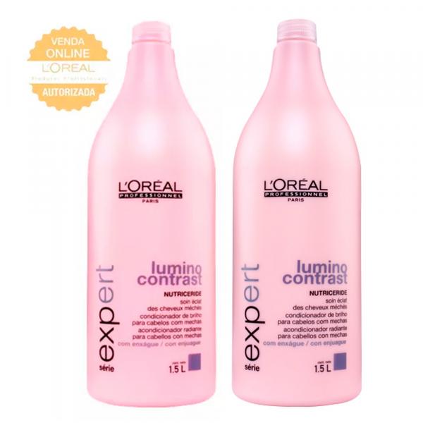 LOréal Professionnel Lumino Contrast Kit - Shampoo 1,5L + Condicionador 1,5L