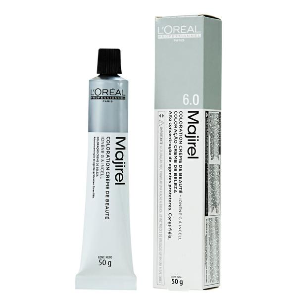 L'Oréal Professionnel Majirel 6.0 Louro Escuro Natural Profundo - Coloração 50g