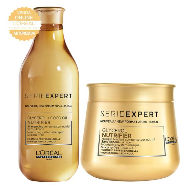 LOréal Professionnel Serie Expert Nutrifier Kit - Shampoo + Máscara - L'oréal Professionnel