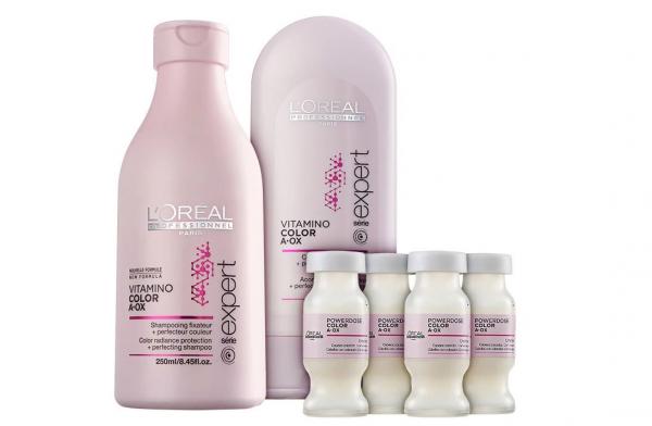 Loreal Professionnel Vitamino Color A.OX Protect Kit (Shampoo + Condicionador + 4 Ampolas) LOréal - Loreal