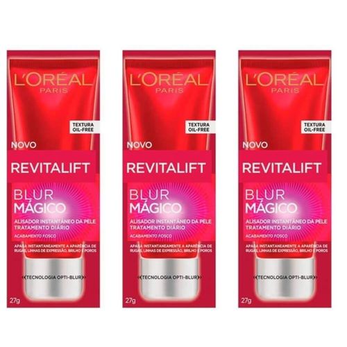 Loreal Revitalift Blur Mágico Creme Facial 27g (kit C/03)