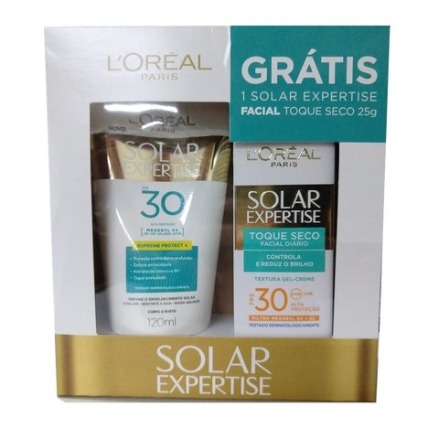 Loreal Solar Kit Protetor Fps 30 Grátis Protetor Facial