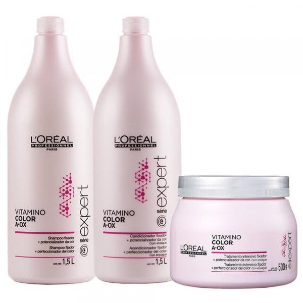 Loreal Vitamino Color Kit Profissional - Shampoo, Condicionador e Máscara - Loreal Professionnel