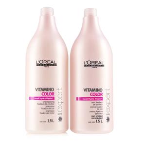 Loreal Vitamino Color Shampoo + Condicionador Cabelos Coloridos - 2x1500ml - 2x1500ml