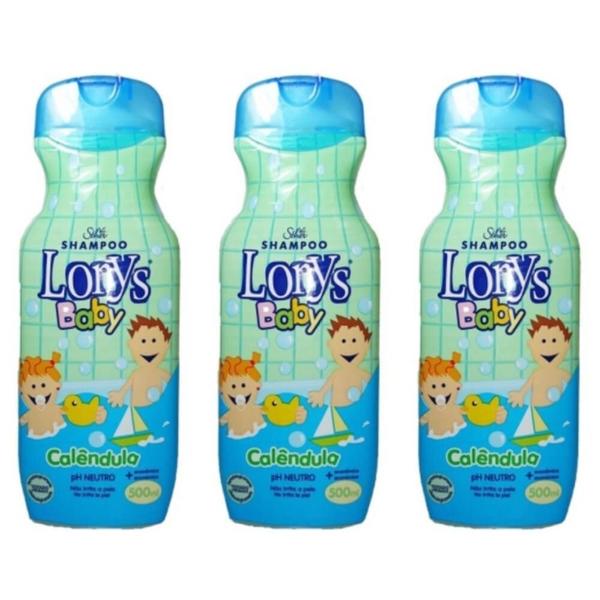 Lorys Baby Calendula Shampoo Infantil 500ml (Kit C/03)
