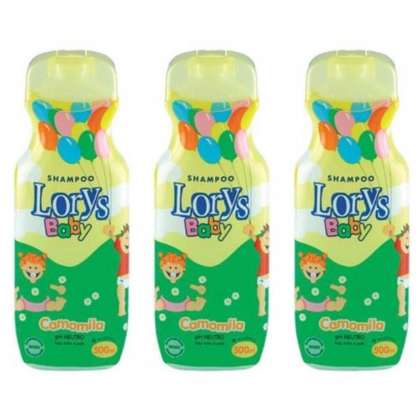 Lorys Baby Camomila Shampoo Infantil 500ml (Kit C/03)