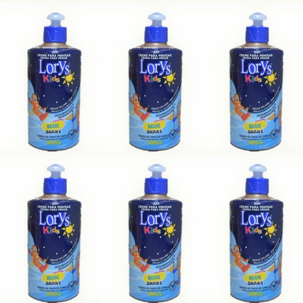 Lorys Kids Blue Creme P/ Pentear Infantil 300g (Kit C/06)