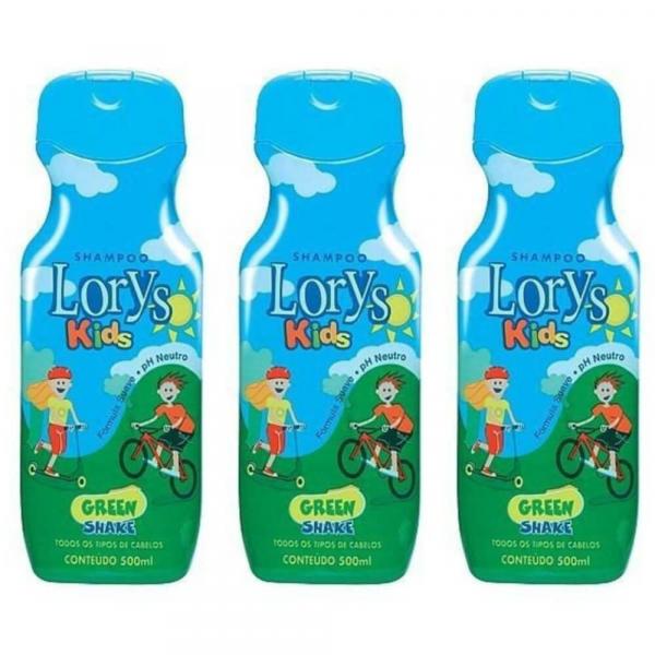 Lorys Kids Green Shampoo 500ml (Kit C/03)