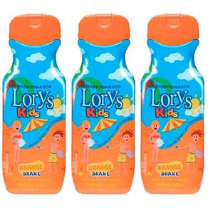Lorys Kids Orange Condicionador Infantil 500ml - Kit com 03