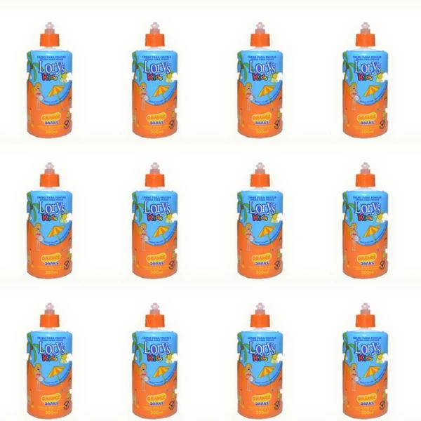Lorys Kids Orange Creme P/ Pentear Infantil 300g (Kit C/12)