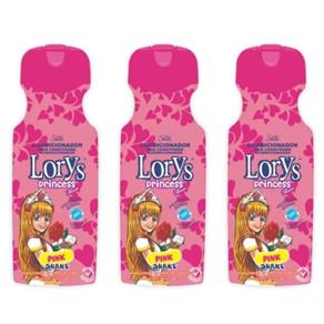 Lorys Kids Princess Condicionador Infantil 500ml - Kit com 03
