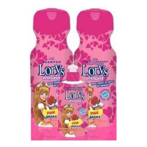 Lorys Kids Princess Pink Shampoo + Condicionador 500ml + Creme 300g