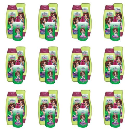 Lorys Kids Princess Star Shampoo + Condicionador 500ml + Creme 300g (kit C/12)