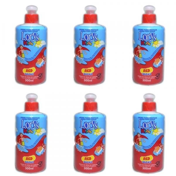 Lorys Kids Red Shake Creme P/ Pentear Infantil 300g (kit C/06)