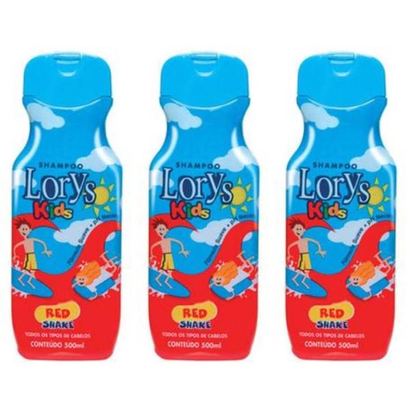 Lorys Kids Red Shake Shampoo 500ml (Kit C/03)