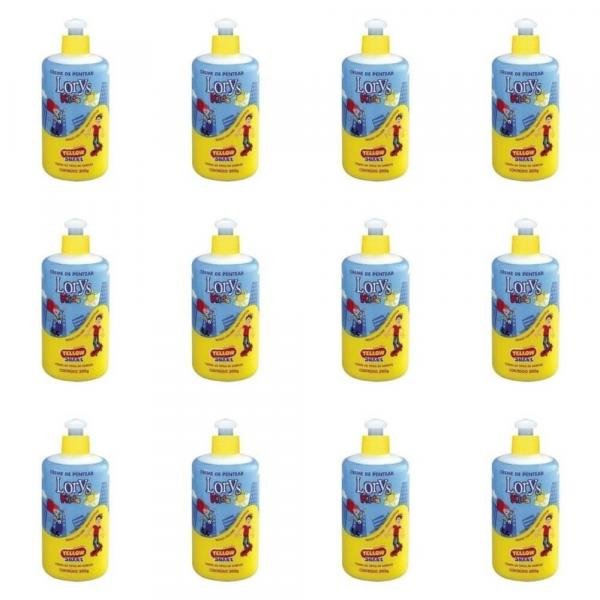 Lorys Kids Yellow Creme P/ Pentear Infantil 300g (Kit C/12)