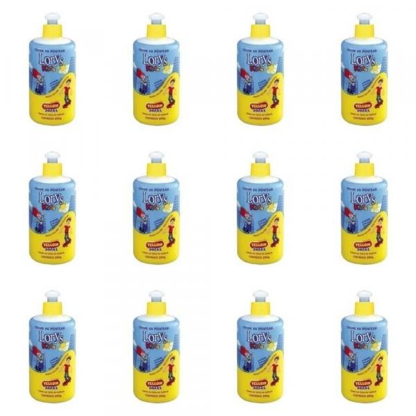 Lorys Kids Yellow Creme P/ Pentear Infantil 300g (Kit C/12)