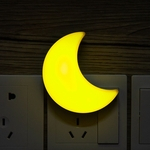 Controle de LED Light Sensor Mini Lua Forma Night Light para dormir
