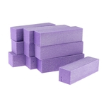 Lotes 10 Nail Art Buffer Files Block Manicure Buffing Sanding Polish Purple