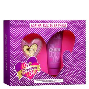 Love Forever Love Eau de Toilette Agatha Ruiz de La Prada - Kit Perfume Feminino + Loção Corporal Kit