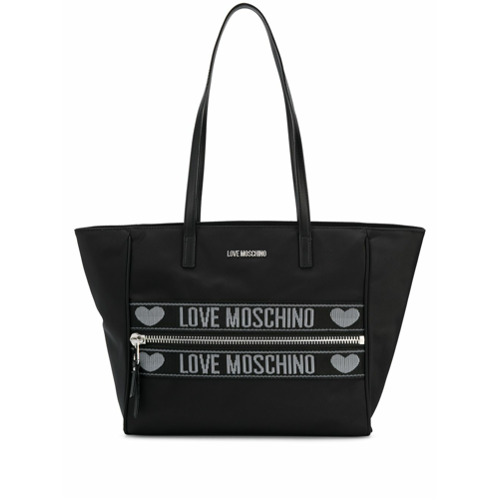 Love Moschino Logo Motif Tote Bag - Preto
