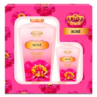 Love Secret Rose Kit - Loção Desodorante + Loção Desodorante Kit
