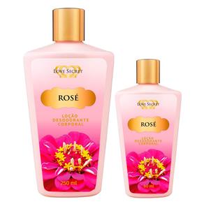 Love Secret Rose Kit - Loção Desodorante + Loção Desodorante Kit