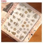 Lovely Christmas Design 3D Nail Art Stickers Decalques Salon Home Manicure Tool