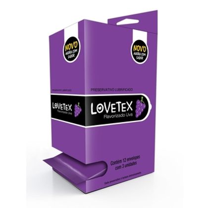 Lovetex Preservativo Camisinha Sabor Uva Display