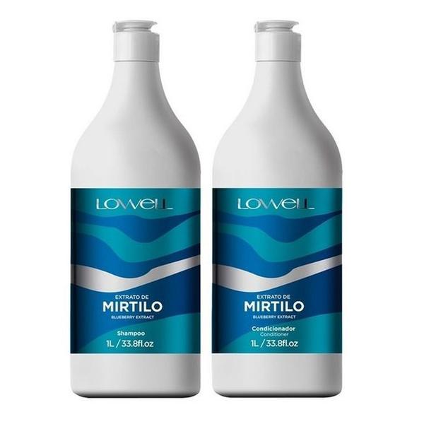 Lowel Kit Extrato de Mirtilo Shampoo e Condicionador 1L - Lowell