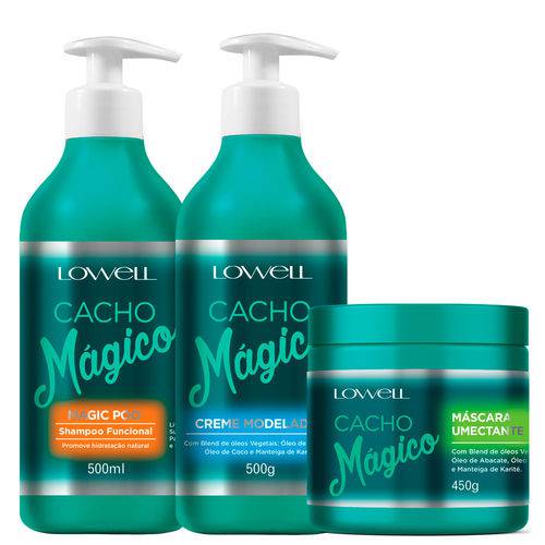 Lowell Cacho Mágico Shampoo + Creme Modelador + Máscara
