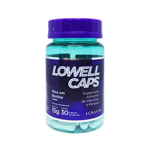 Lowell Caps 15g C/ Biotina Fortalecimento e Crescimento dos Cabelos 30 Capsulas