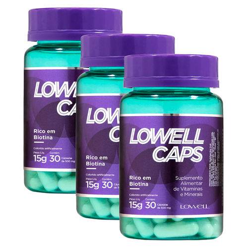 Lowell Caps Kit - Cápsulas de Crescimento X3