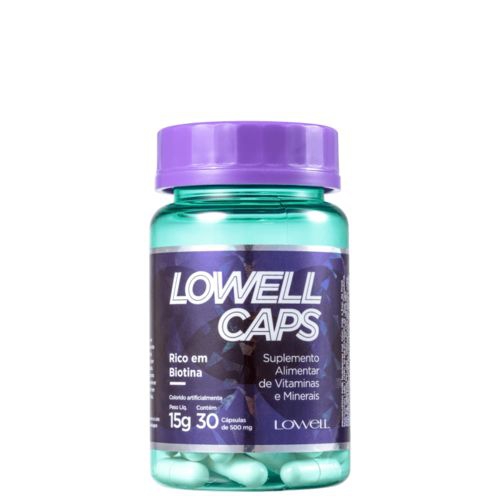 Lowell Caps - Tratamento Natural Para Crescimento Do Cabelo - Lowell