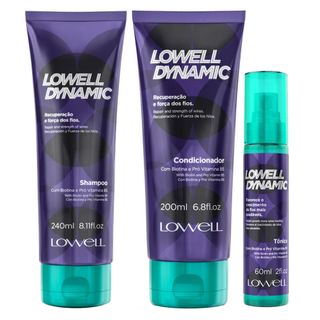 Lowell Dynamic Kit - Shampoo + Condicionador + Tônico Kit