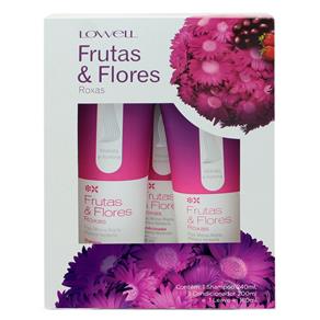 Lowell Frutas & Flores Roxas Kit - Shampoo + Condicionador + Leave-In Kit