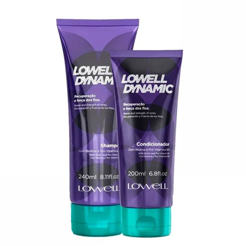 Lowell Kit Dynamic Shampoo e Condicionador Recuperação e Força