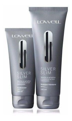 Lowell Kit Matizador Silver Slim Shampoo 240 + Cond 200ml