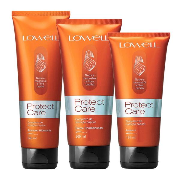 Lowell Kit Protect Care Shampoo/Condicionador/Leave-in
