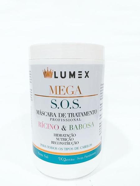 Lumex Máscara de Tratamento Mega SOS Rícino e Babosa - 1kg