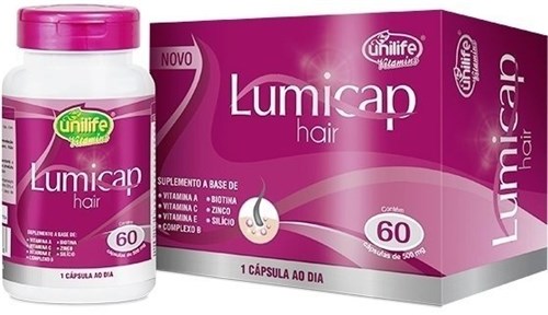 Lumicap Hair 60 Cápsulas 500Mg Unilife