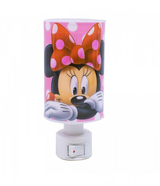 Luminária Abajur Rosa Minnie - Disney - Minas Presentes