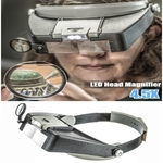 Lupa de cabeça Jóias Relógios Headset Headband LED Power Light Visor Glasses