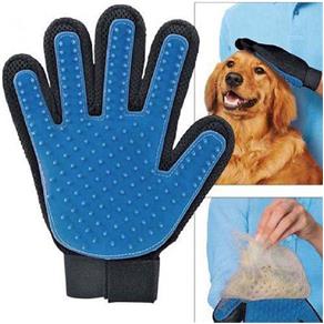 Luva de Limpeza Tira Pelo para Cães e Gatos My Pet Prana - Azul Royal
