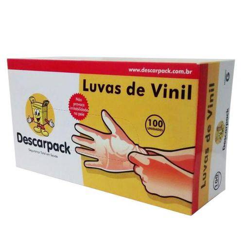 Luvas de Vinil com Pó Descarpack 100 Unidades