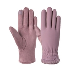 Luvas Lady Touchscreen espessamento e Fluffy Fingered luvas mãos claro modelo Keeper quente em tempo frio