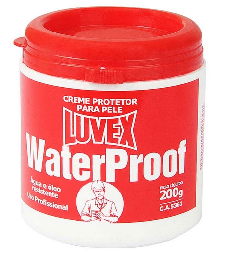 Luvex Water Proof Creme Protetor CA 5361 Produtos Químicos